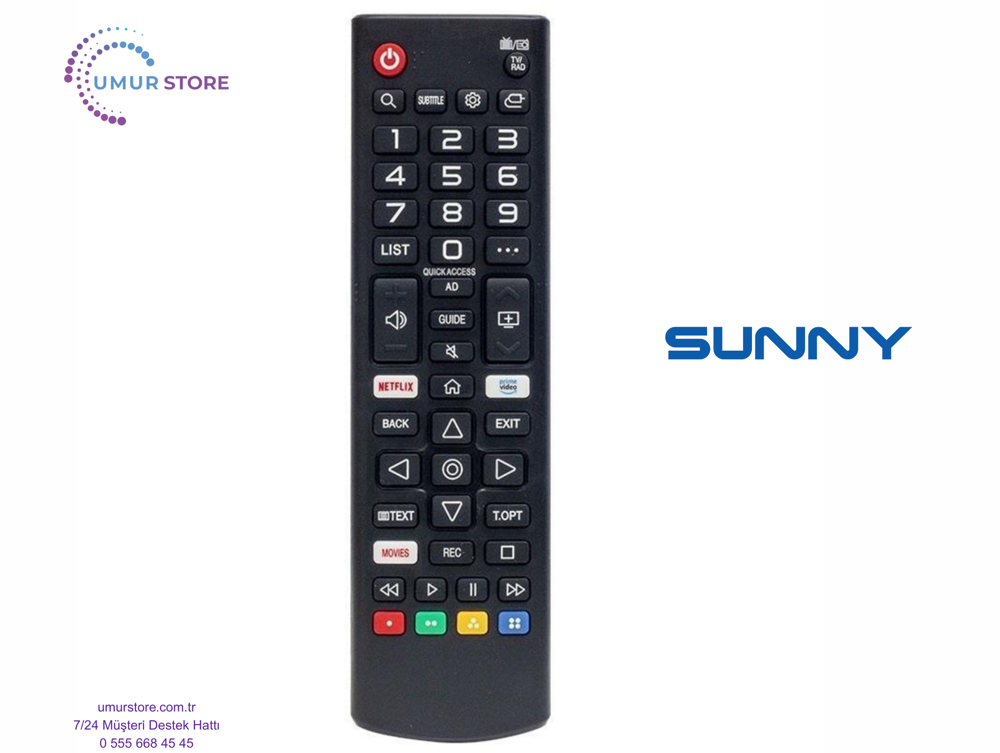 Sunny RTK2874 Webos-AKB76036901 Televizyon Kumandası-Mikrofonsuz Sunny RTK2874 Webos-AKB76036901 Televizyon Kumandası-Mikrofonsuz