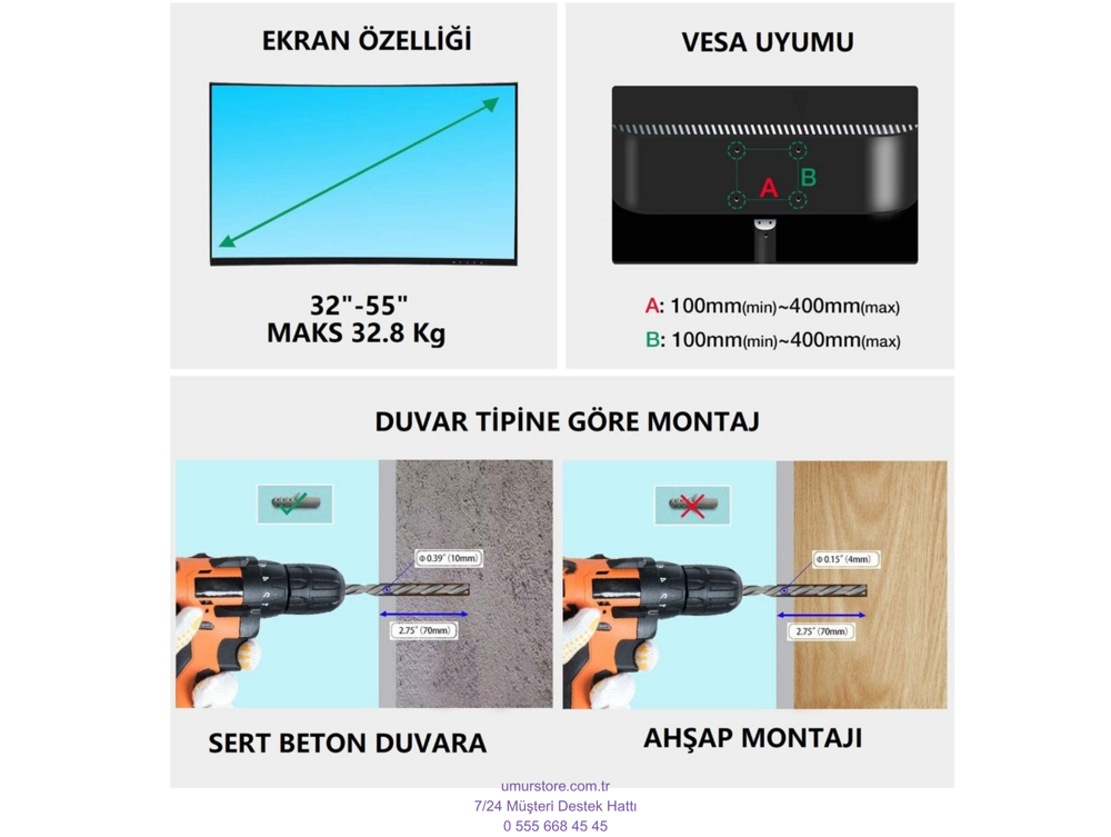 Sunny SN32DAL04 32'' 81 Ekran Uyumlu Lcd Led TV Hareketli Duvar A Sunny SN32DAL04 32'' 81 Ekran Uyumlu Lcd Led TV Hareketli Duvar A