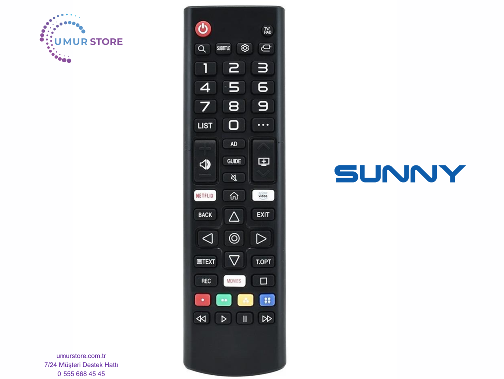 Sunny SN32DAL540 Smart Televizyon Kumandası-Mikrofonsuz Sunny SN32DAL540 Smart Televizyon Kumandası-Mikrofonsuz