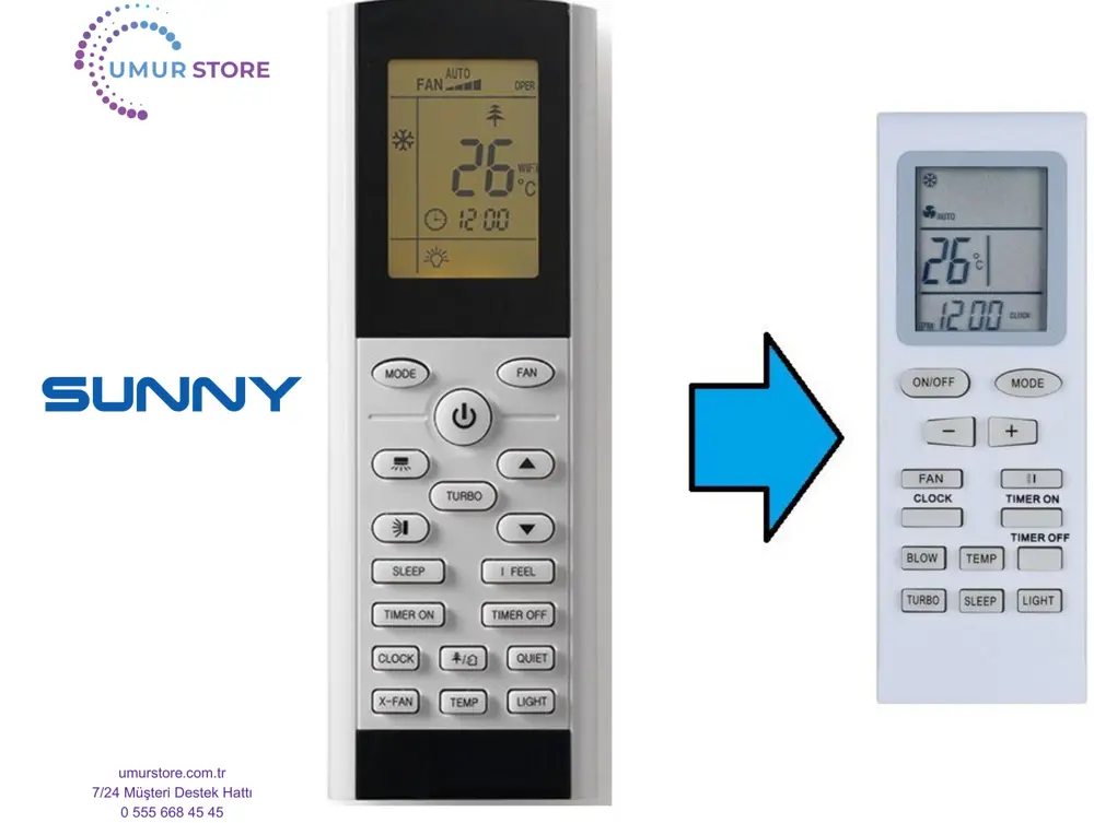 Sunny Vaillant Klima Kumandası- Eşdeğer