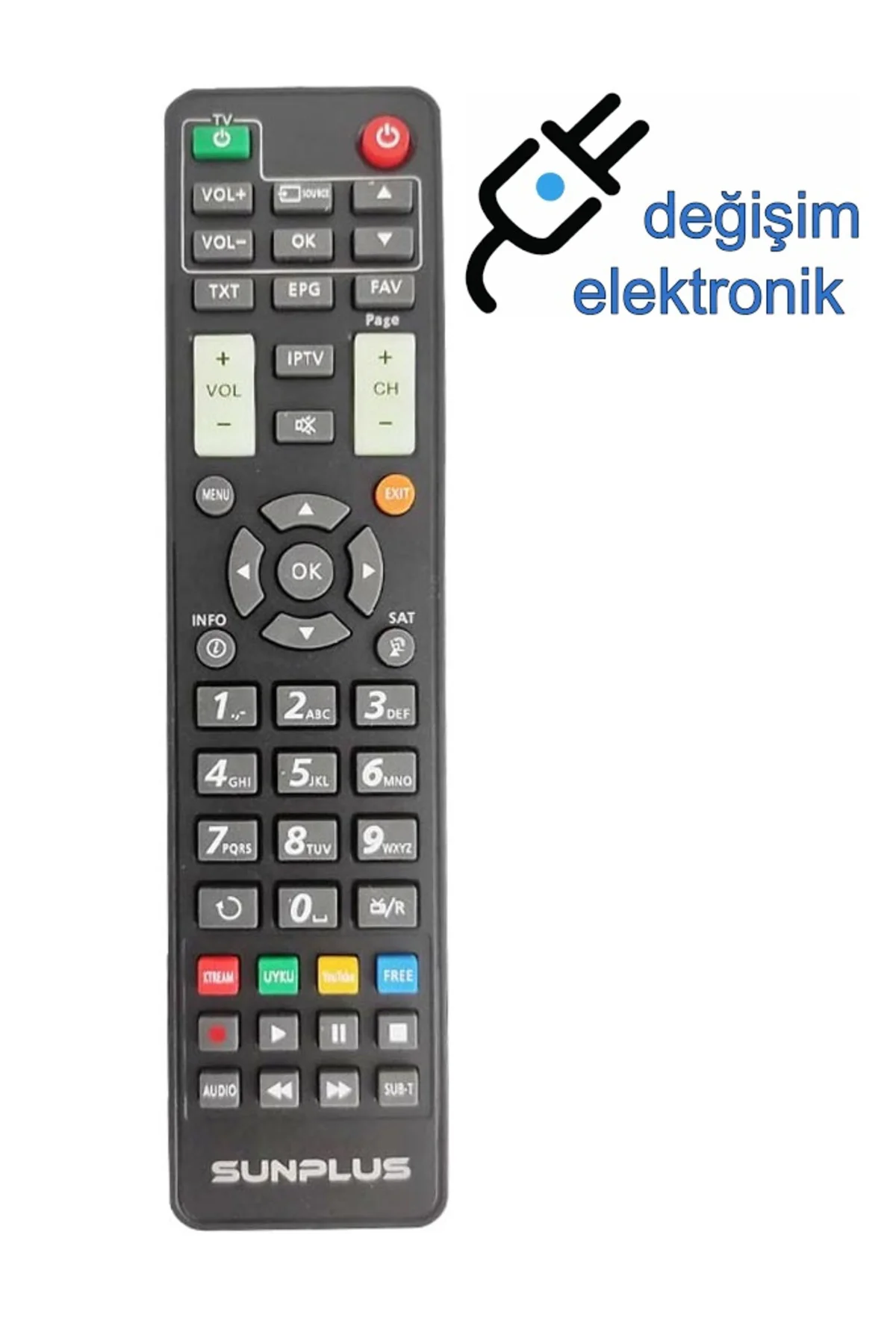 Sunplus Astra Turbo Mini Hd Uydu Orjinal Kumandası