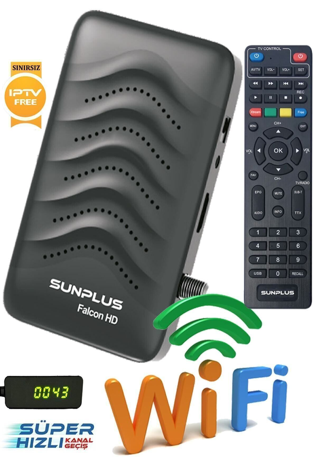 Herz Sunplus Falcon Çanakli-Çanaksiz Wi-Fi Dahil Full Hd Sinirsiz Sine