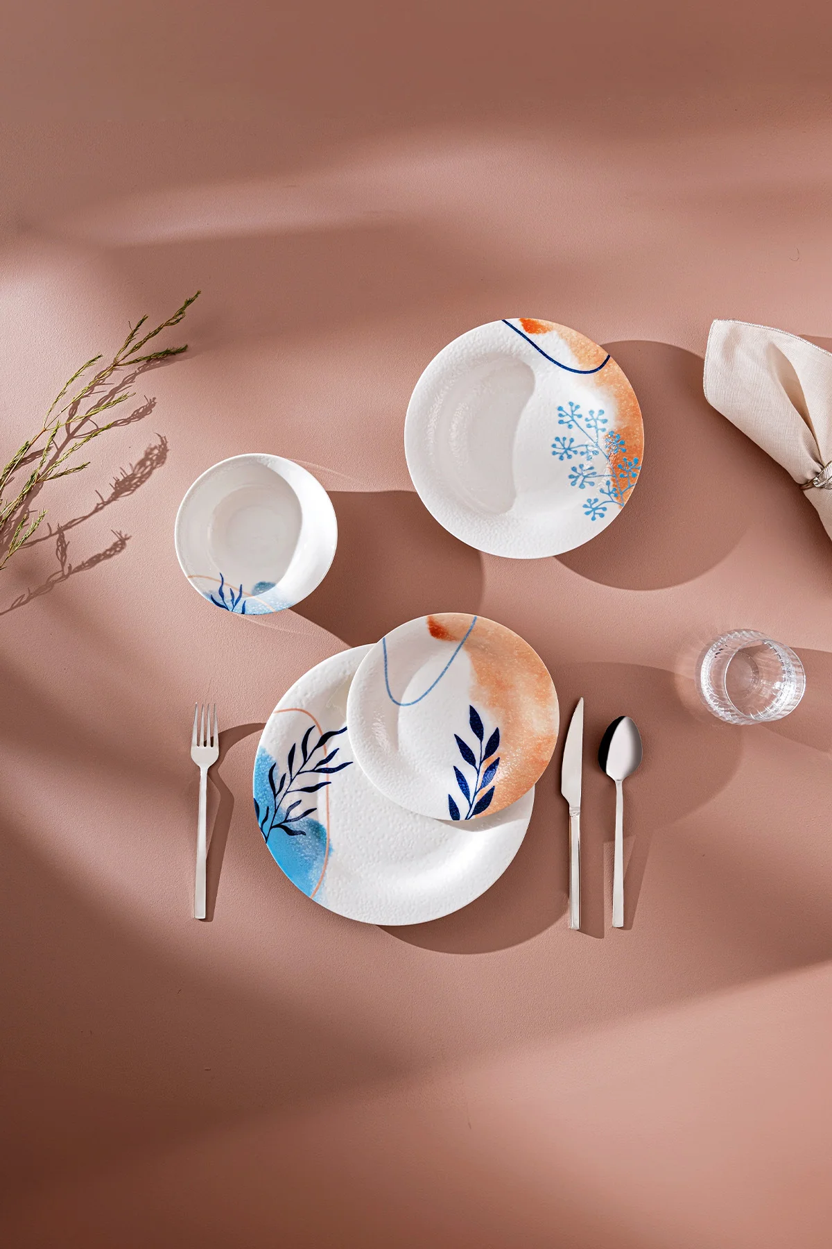 Sunrise 24 Parça Yuvarlak 6 Kişilik Yemek Takımı