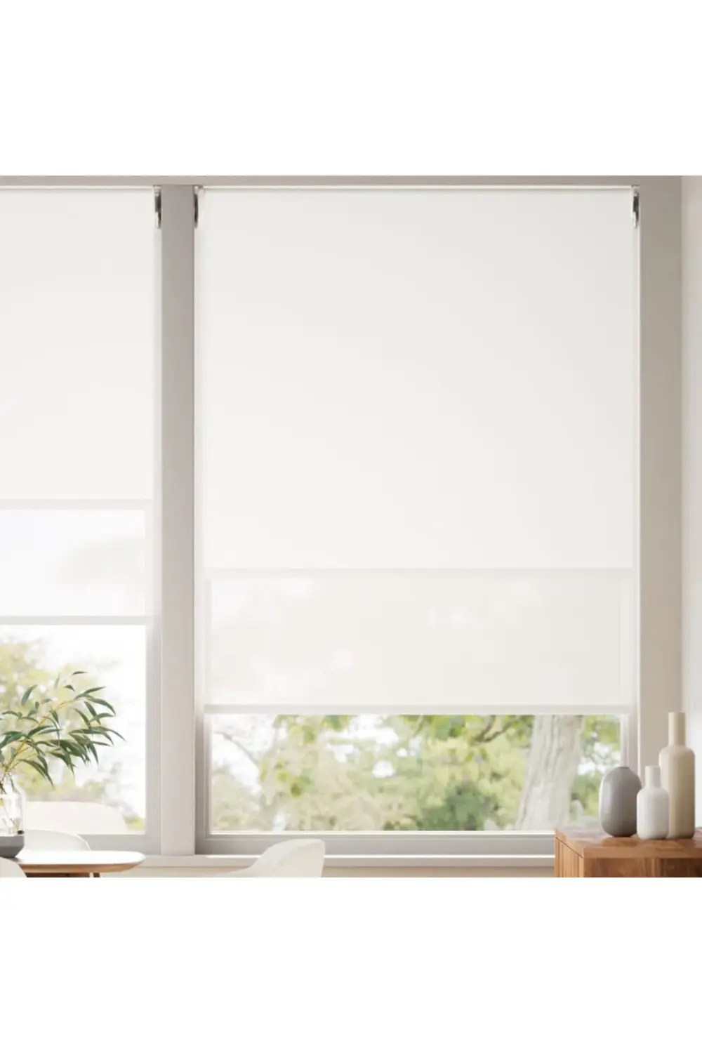 SunScreen Çiftli Sistem Store Perde (Screen+Mat Stor) Alüminyum K