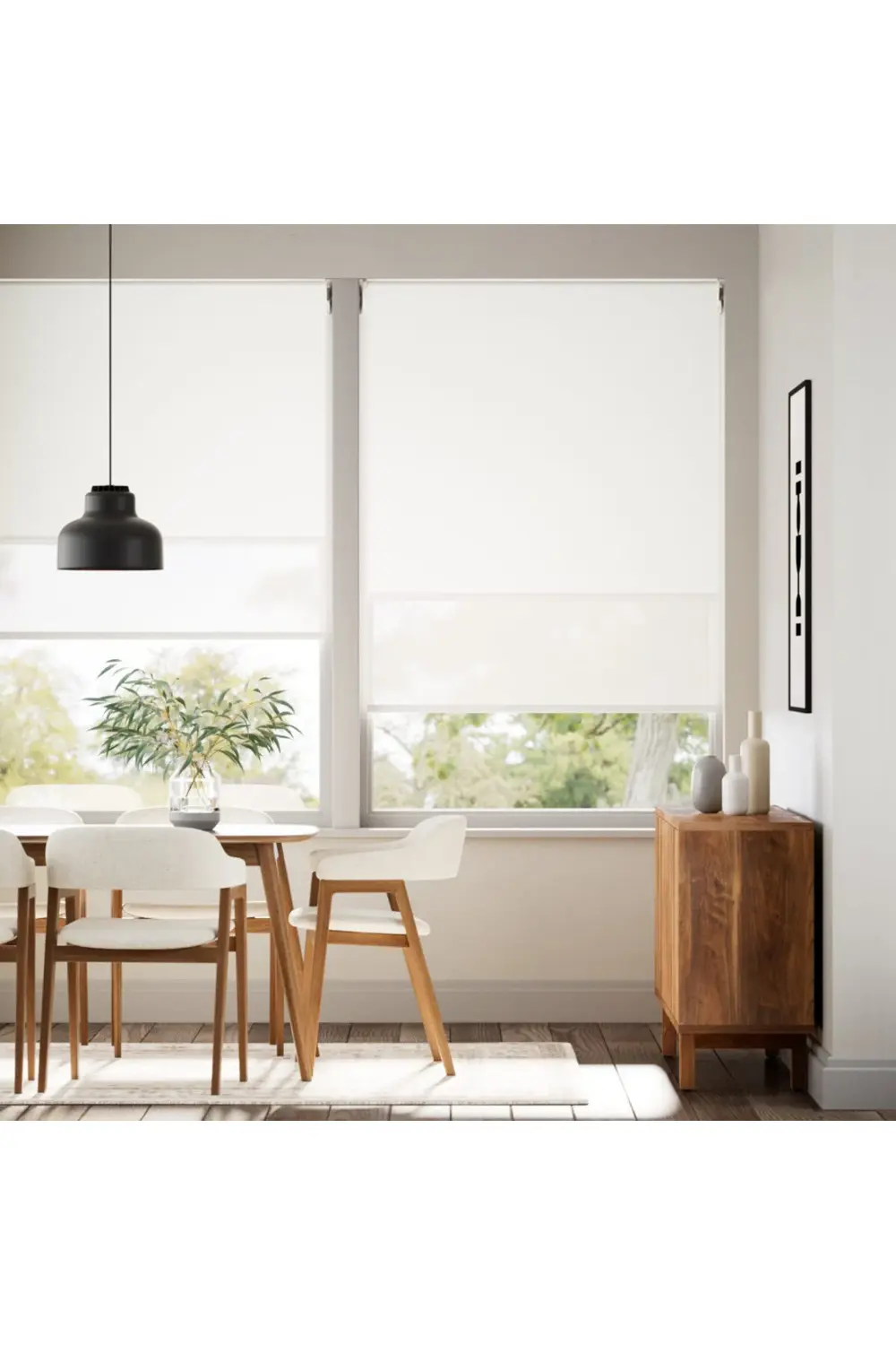 SunScreen Çiftli Sistem Store Perde (Screen+Mat Stor) Alüminyum K