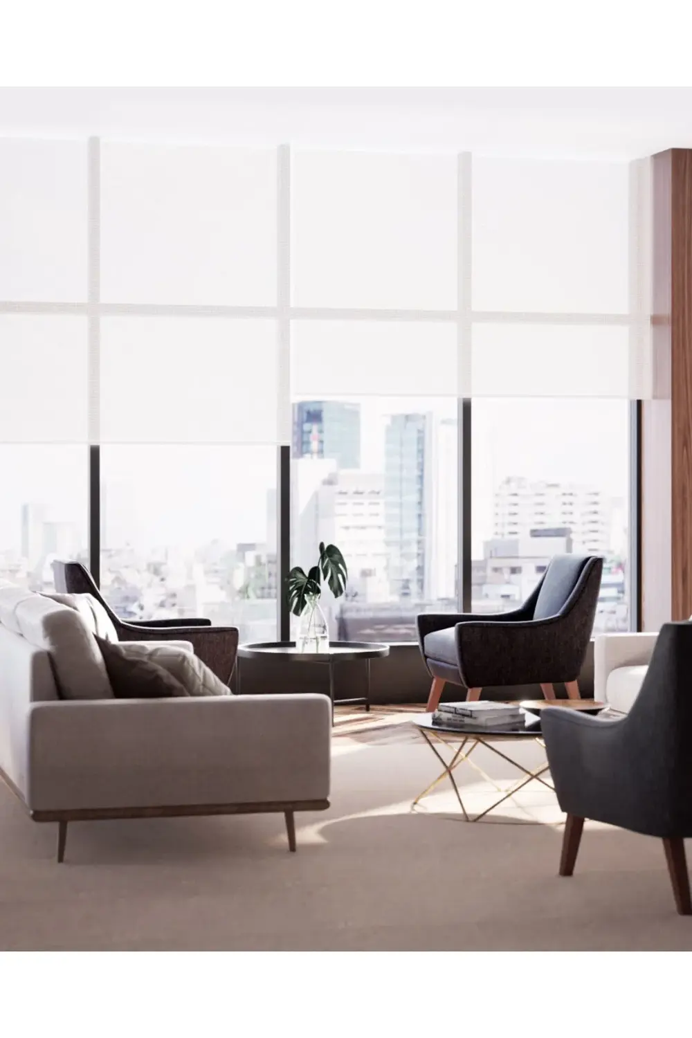 SunScreen Estetik Lüks Stor Perde, Alüminyum Kasalı Yüksek Kalite