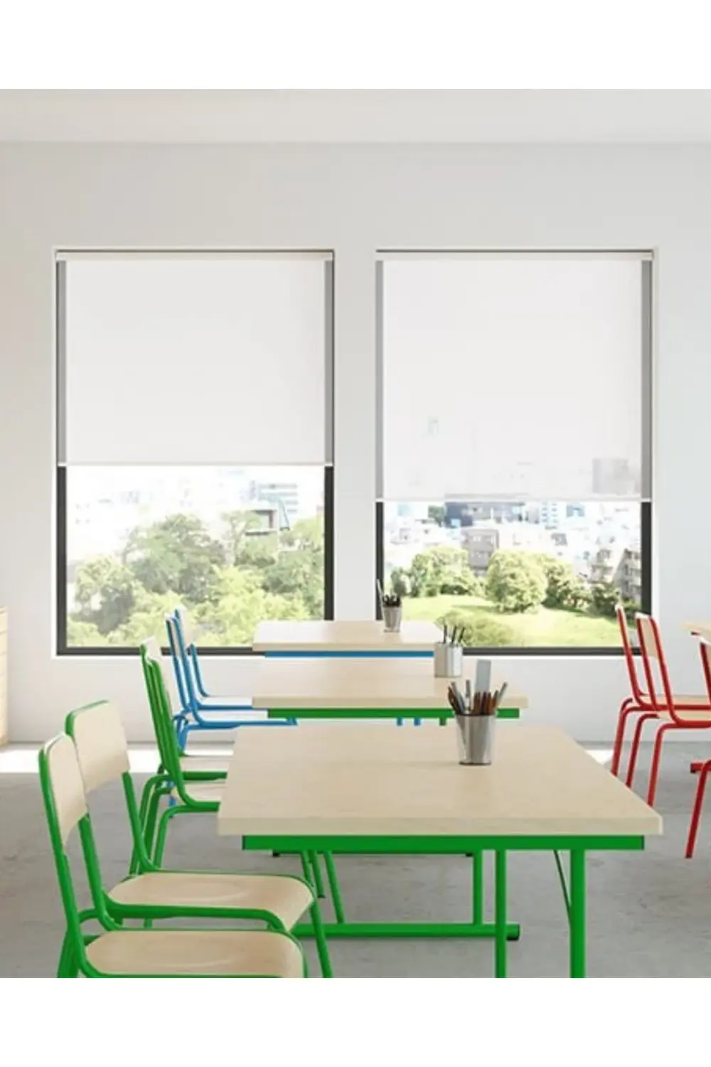 SunScreen Estetik Lüks Stor Perde, Alüminyum Kasalı Yüksek Kalite