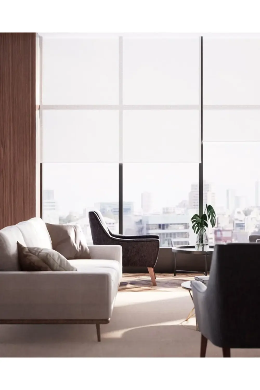 SunScreen Estetik Lüks Stor Perde, Alüminyum Kasalı Yüksek Kalite