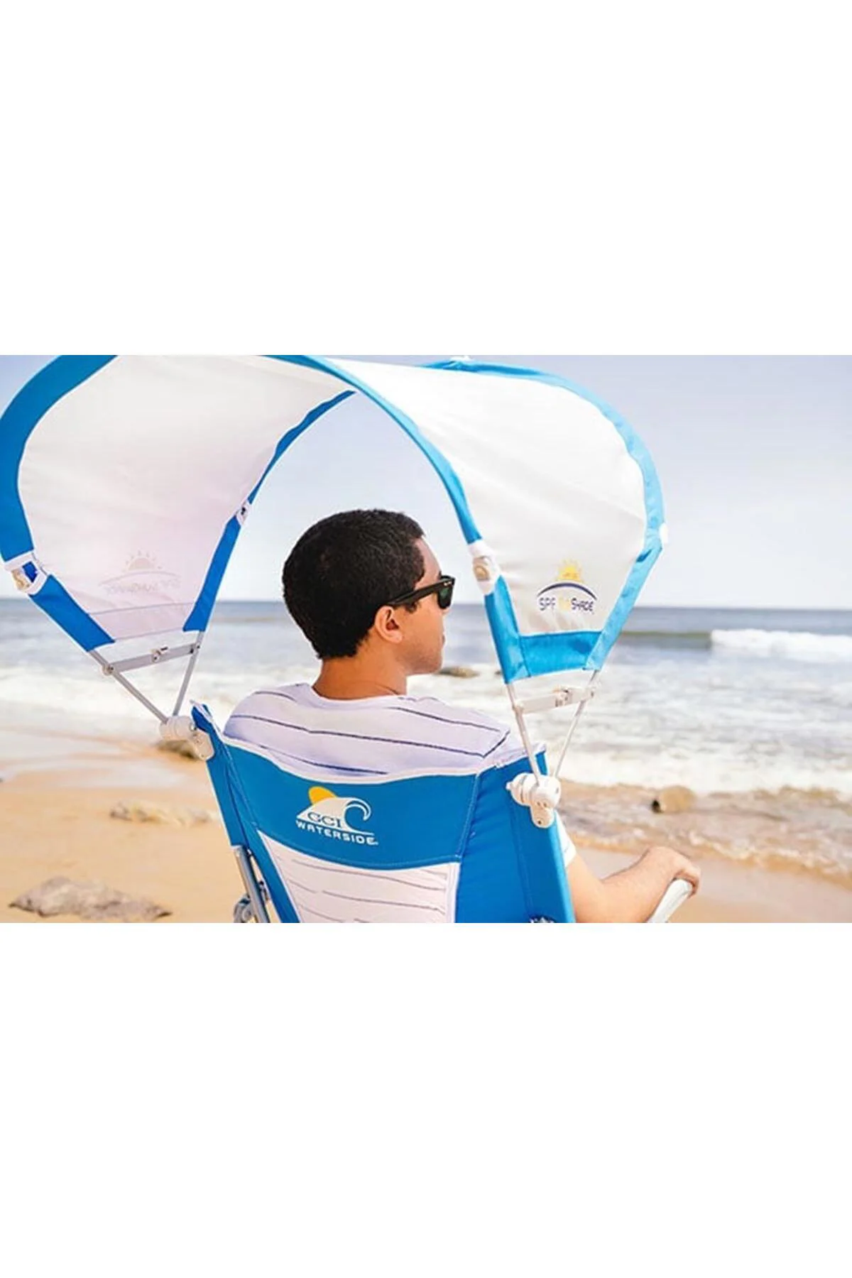 Sunshade Captain's Chair Güneşlikli Katlanır Plaj Sandalyesi