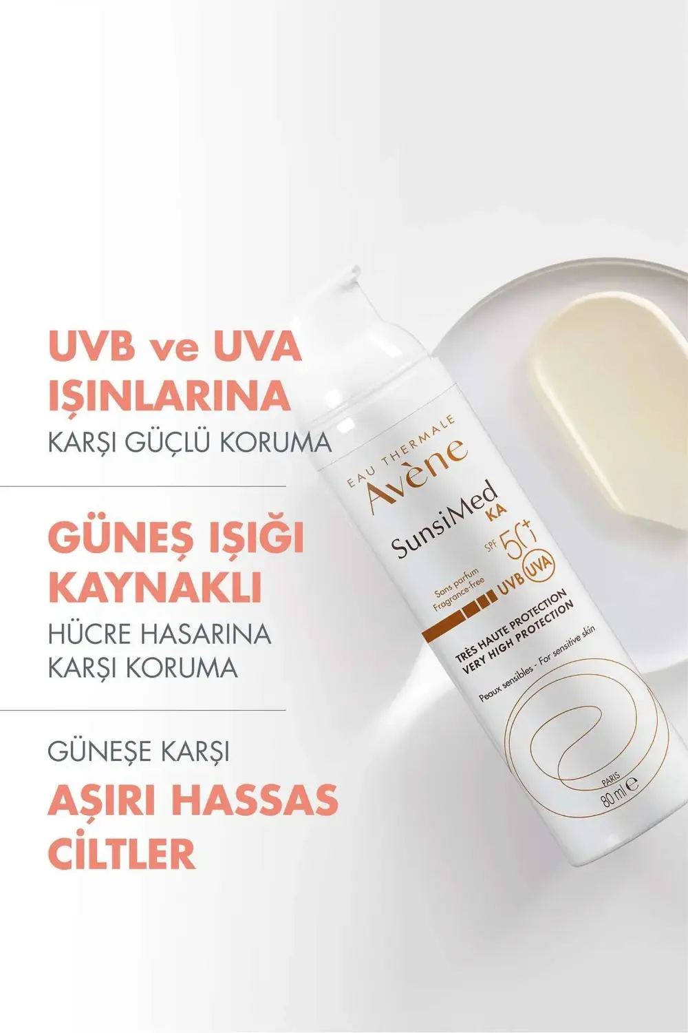 Sunsimed KA SPF 50+ Aşırı Hassas Ciltler için Yüksek Korumalı Gün