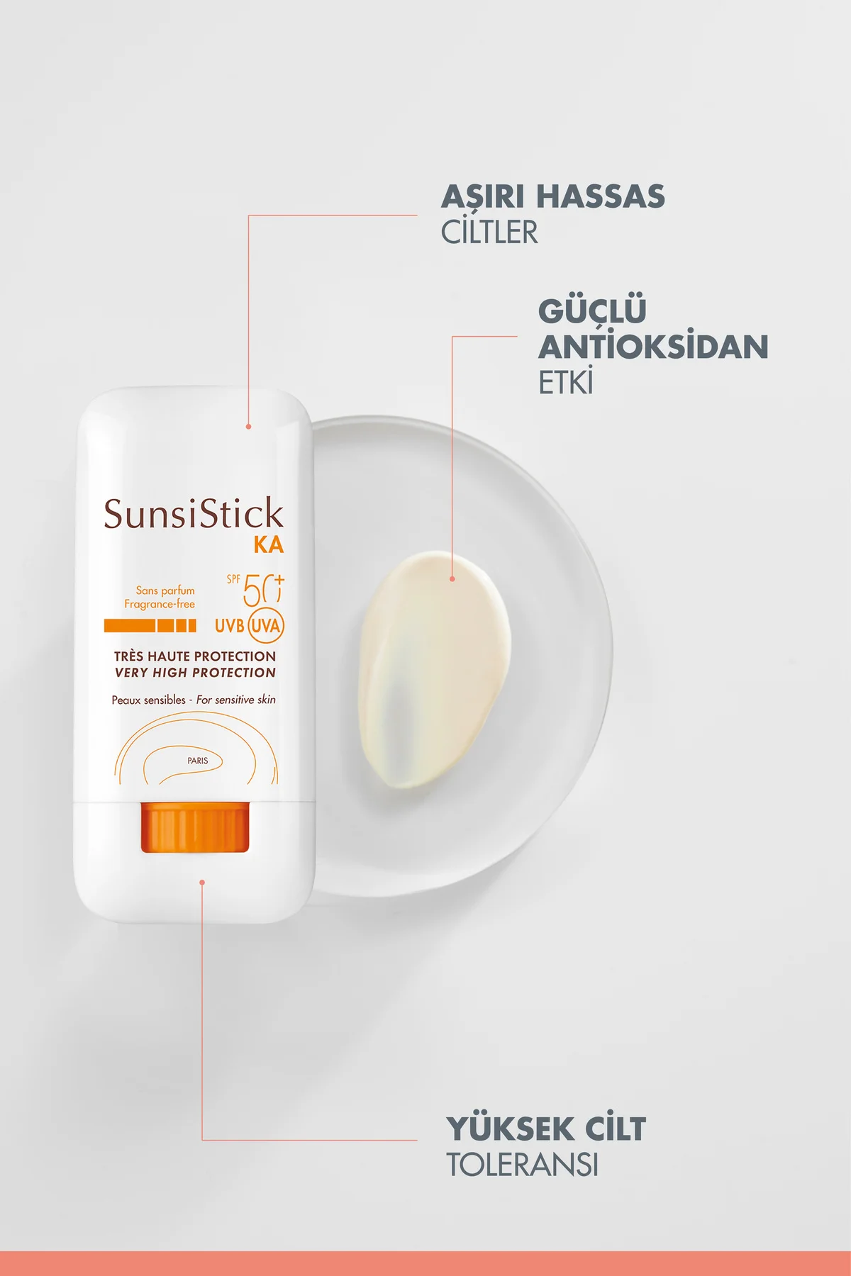 SunsiStick KA SPF 50+ Aşırı Hassas Bölgeler İçin Güneşten Koruyucu Stick 20 gr - Görsel 4