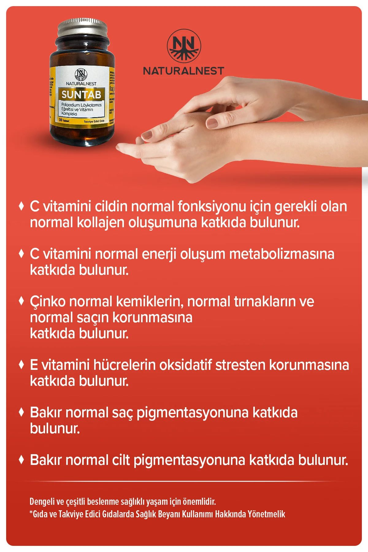 Suntab 30 Tablet - Beta Karoten, Beta Glukan, Yeşil Çay Ekstresi, C vitamini, E Vitamini, Çinko Suntab 30 Tablet - Beta Karoten, Beta Glukan, Yeşil Çay Ekstresi, C vitamini, E Vitamini, Çinko