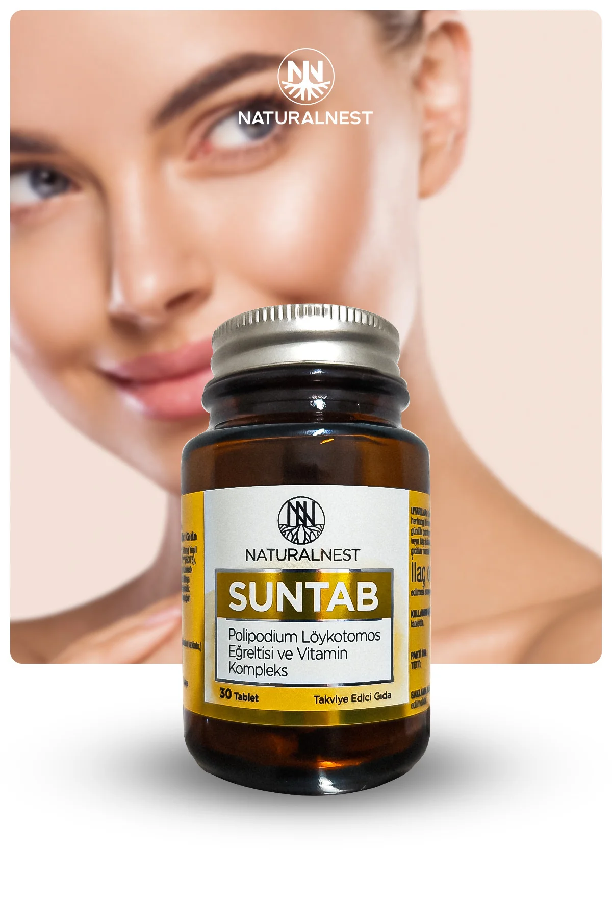 Suntab 30 Tablet - Beta Karoten, Beta Glukan, Yeşil Çay Ekstresi, C vitamini, E Vitamini, Çinko Suntab 30 Tablet - Beta Karoten, Beta Glukan, Yeşil Çay Ekstresi, C vitamini, E Vitamini, Çinko