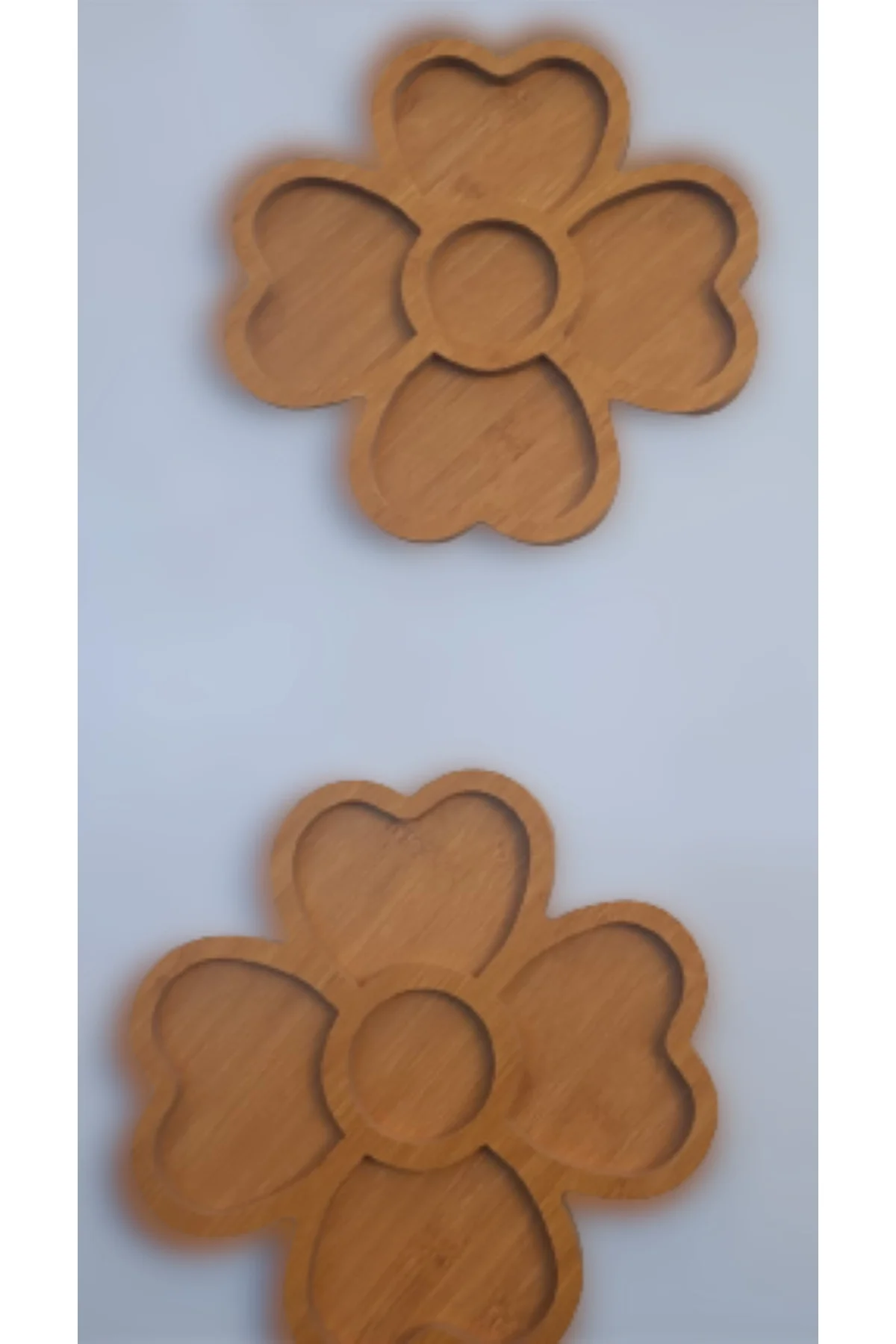 Sunum Tabak 12233 Kalpli Model Ahşap Mdf Lam 4 Göz 4 Adet El Yapım Sunum Tabak 12233 Kalpli Model Ahşap Mdf Lam 4 Göz 4 Adet El Yapım - Görsel 5