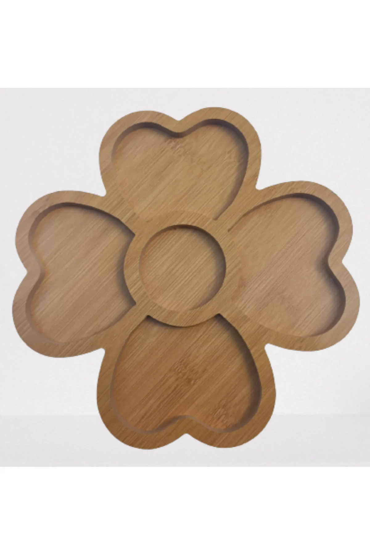 Sunum Tabak 12233 Kalpli Model Ahşap Mdf Lam 4 Göz 4 Adet El Yapım Sunum Tabak 12233 Kalpli Model Ahşap Mdf Lam 4 Göz 4 Adet El Yapım