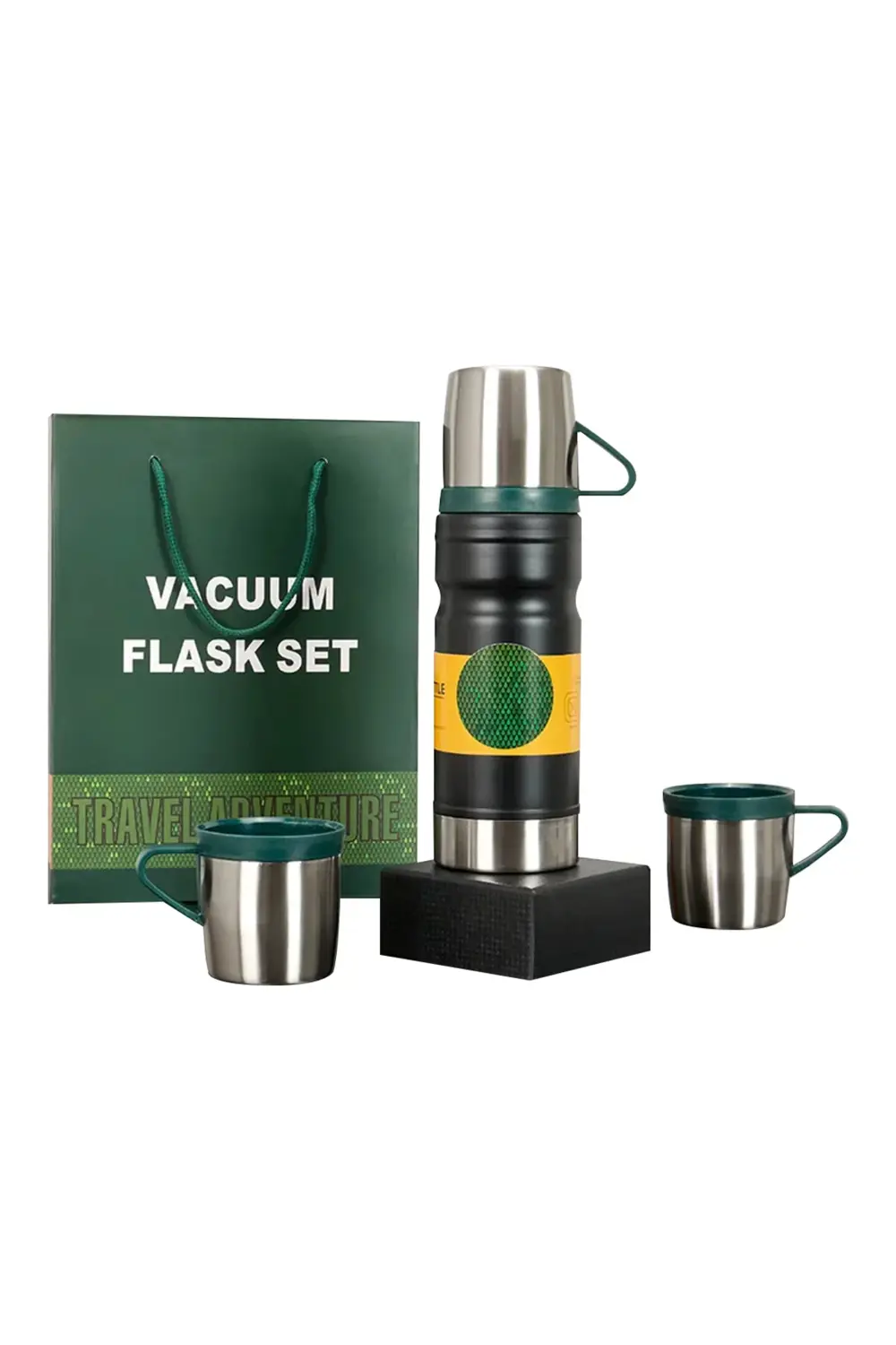 SUNUP SN-22234 PASLANMAZ ÇELİK 680 ML VAKUMLU TERMOS SETİ