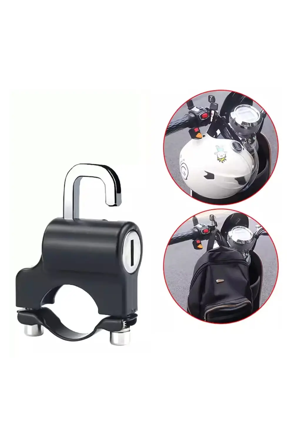 Sunup Sn-24295 22-26mm Unıversal Motosiklet Kask Kilidi