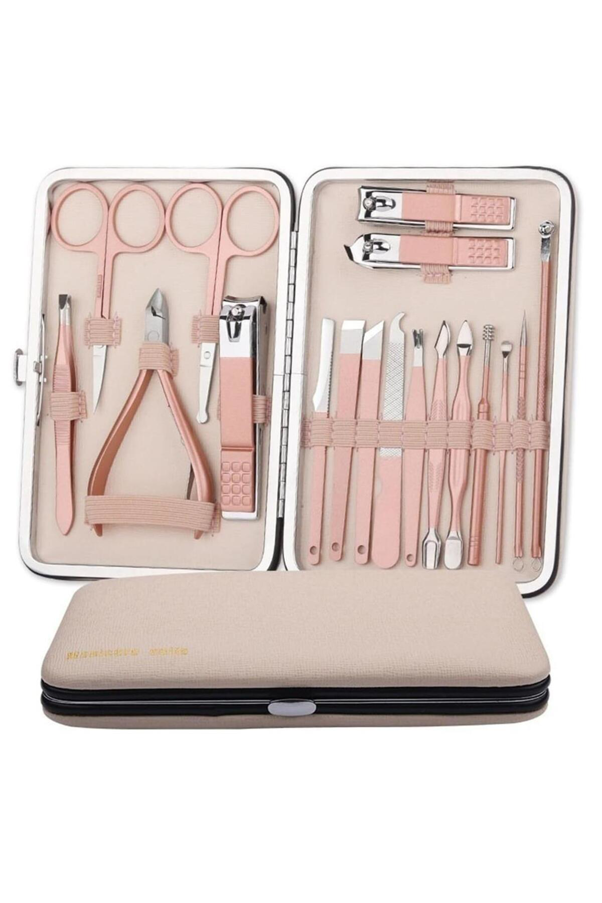 Sunup SN-27097 Paslanmaz Çelik 18in1 Profesyonel Manikür Tırnak B