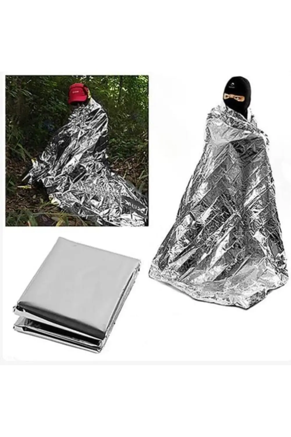 SUNUP SN-29181 SOĞUK VE SICAK TUTAN ÇİFT TARAFLI GÜMÜŞ ACİL DURUM