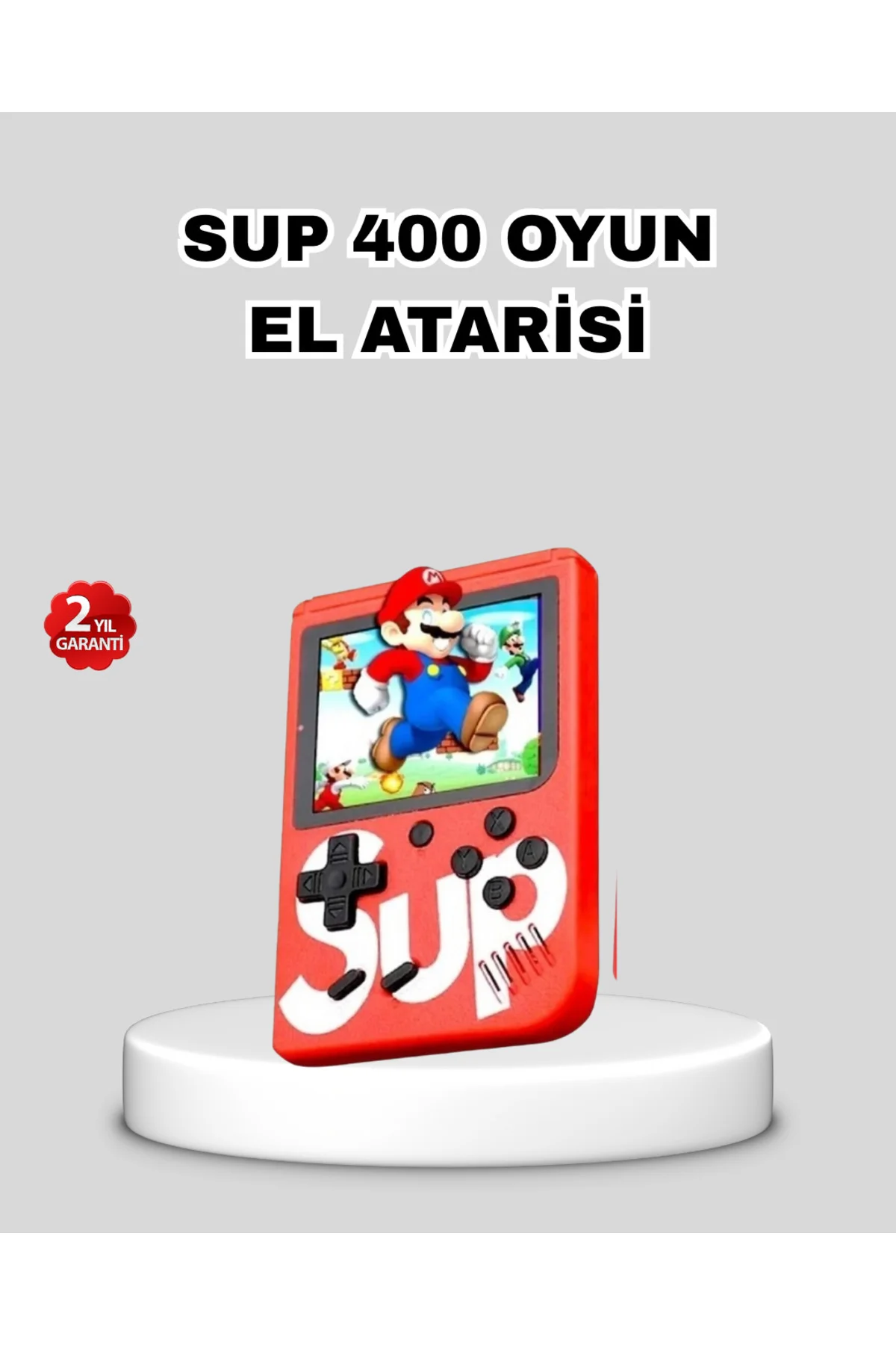 Sup El Konsolu – 500 Oyun 2 Oyunculu 3 İnç Ekran Taşınabilir Şarjlı Atari