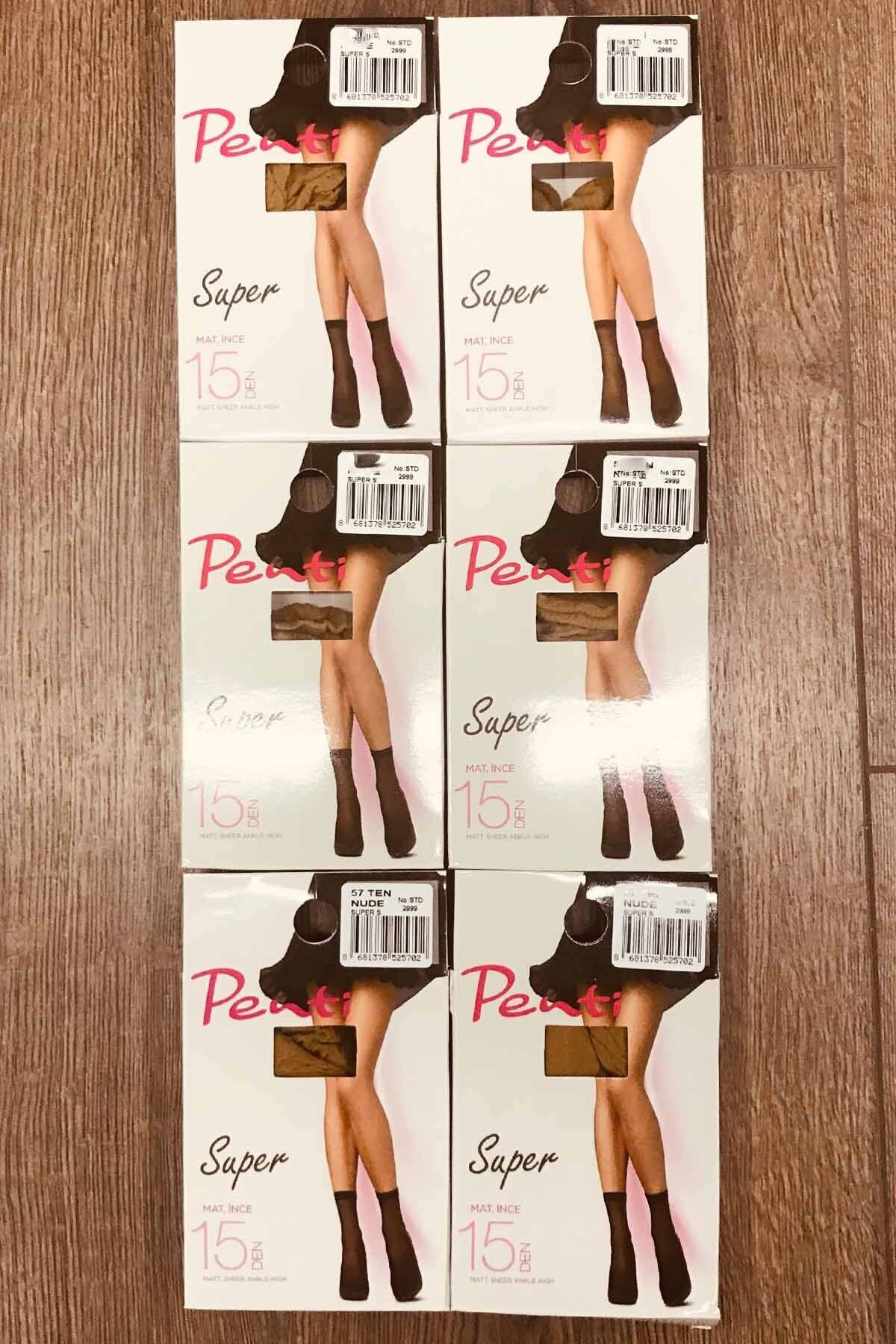 Süper 6'lı Soket Çorap Siyah