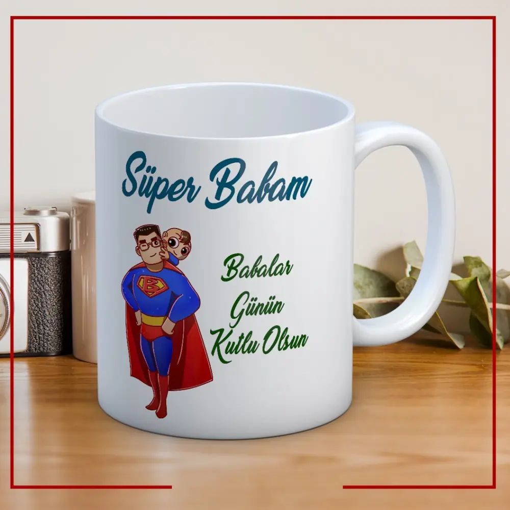 Süper Babam Baskılı Babalar Günü Kupa Bardak Kahve Kupa Bardak Mo Süper Babam Baskılı Babalar Günü Kupa Bardak Kahve Kupa Bardak Mo
