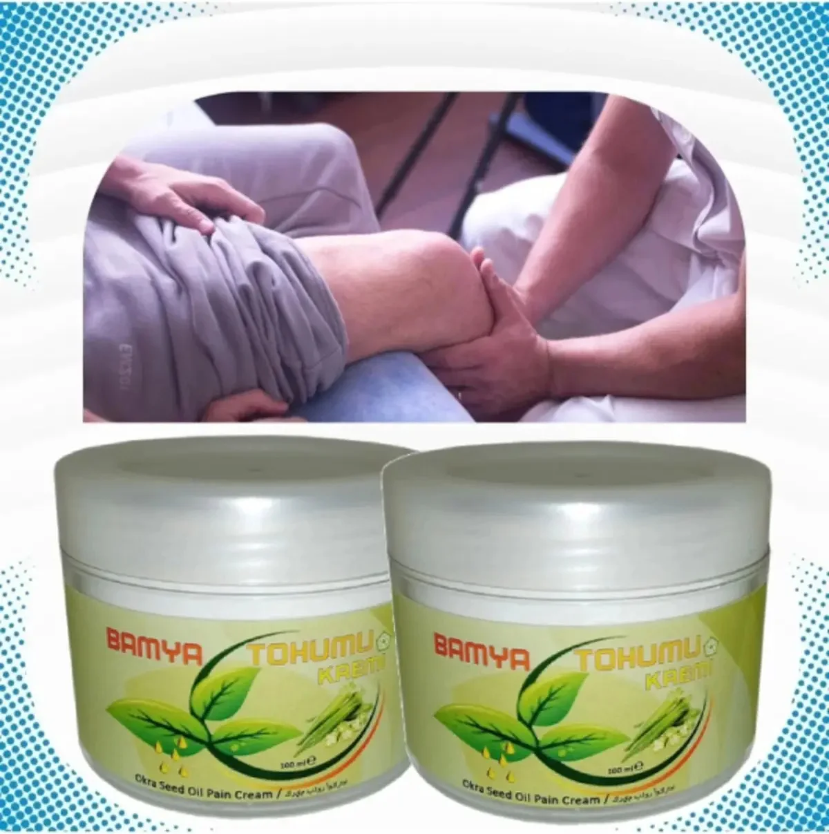 Süper Bamya Tohumu Yağlı Mesaj Kremi 100 ml x 3 Adet - Doğal Besleyici Cilt Bakım Kremi