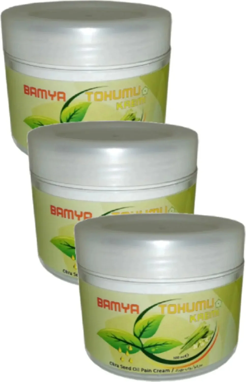 Süper Bamya Tohumu Yağlı Mesaj Kremi 100 ml x 3 Adet - Doğal Besleyici Cilt Bakım Kremi