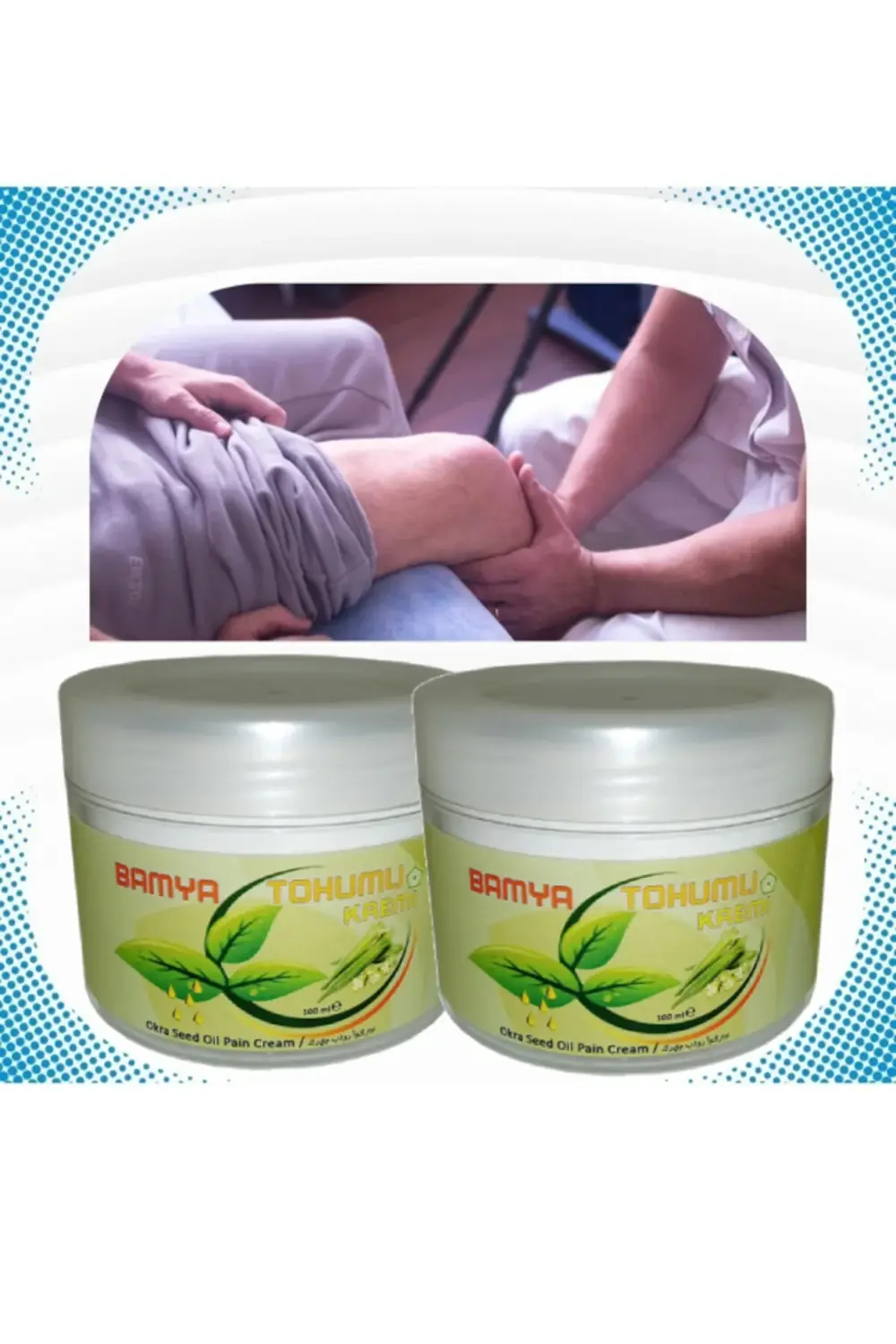 Süper Bamya Tohumu Yağı Rahatlatma Masaj Kremi 100 ml X 2 Ad