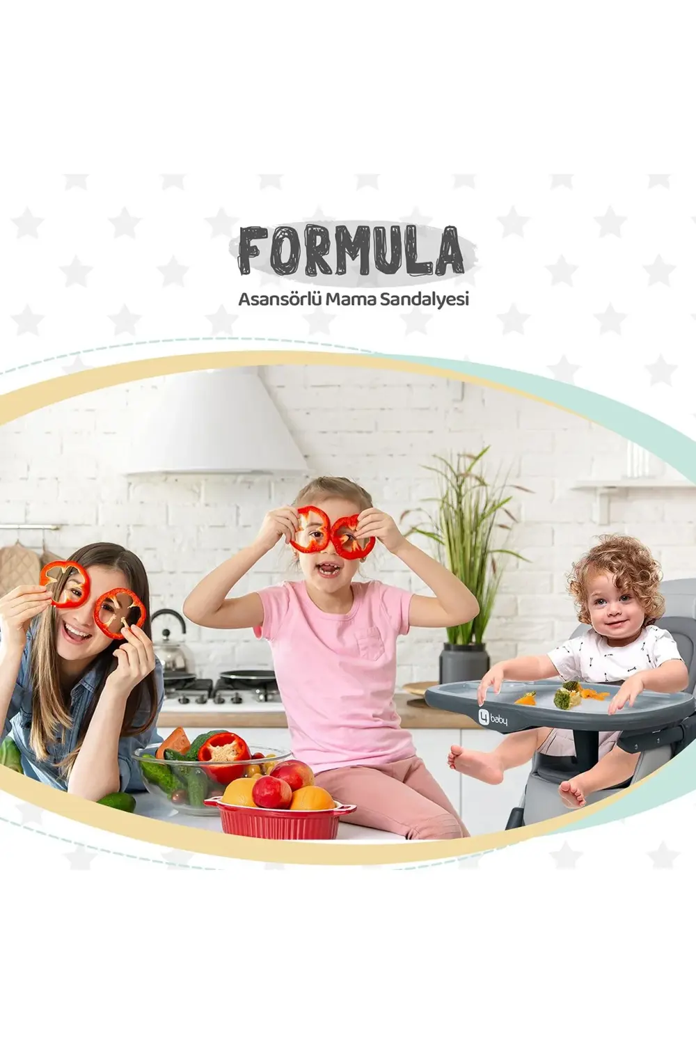 Süper Bebek Hoşgeldin Seti Bebek Arabası, Mama Sandalyesi, Beşik