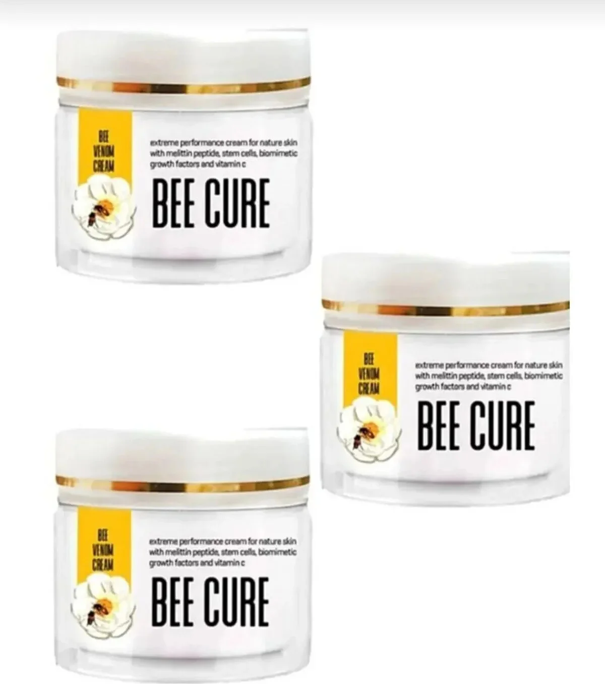 Süper Bee Cure Bakım Kremi 100 ml x 3 Adet – Arı Zehri Cilt Bakımı