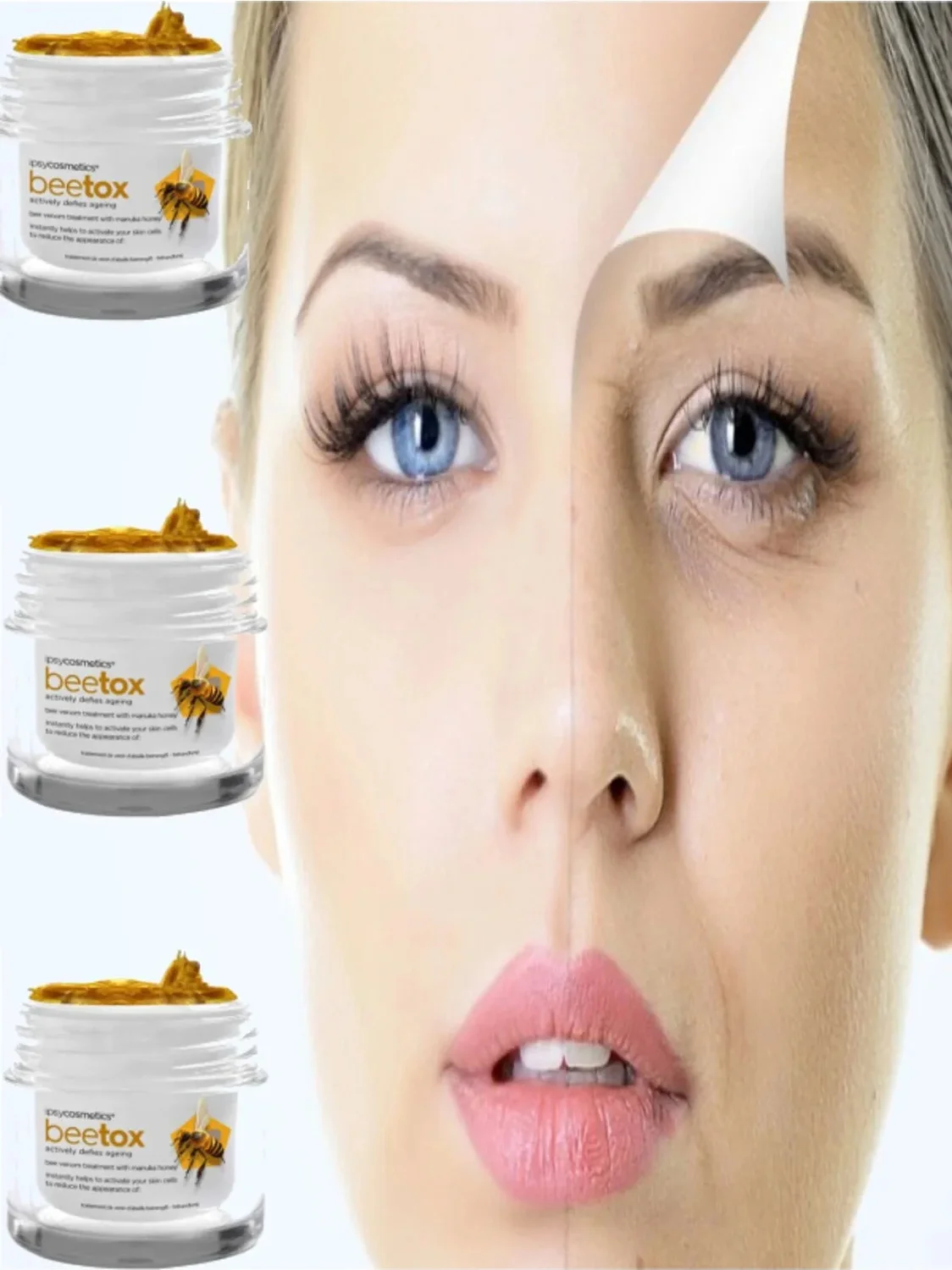 Süper Bee Tox Arı Zehri Kremi 100 ml x 2 Adet – Kırışıklık Karşıtı ve Cilt Yenileyici