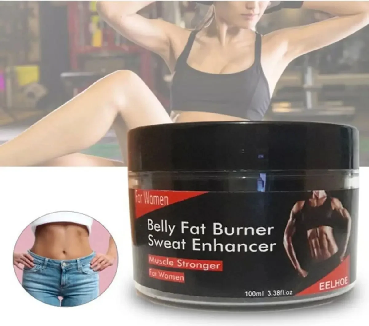 Süper Belly Fat Burner Kadın Karın Yağ Eritleme Kremi 100 ml x 2 Adet