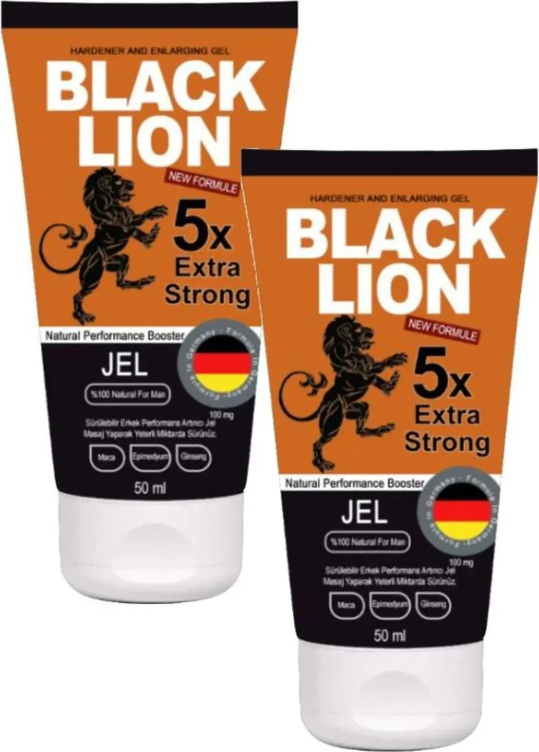 Süper Black Lion Jel Li Li Erkek Kremi 50ML x 2 Adet - Etkili Destek