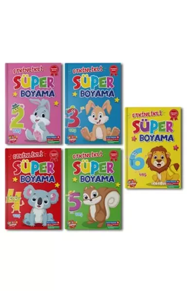 Süper Boyama 10 set+1 Set (55 Kitap) Fiyatı, Yorumları ve Özellikleri