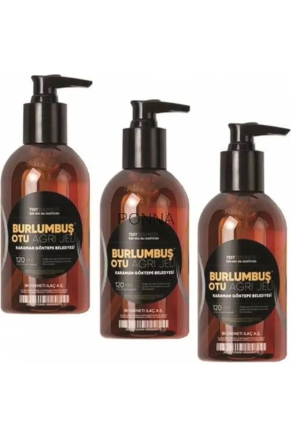 Süper Burlumbuş Otu Doğal Jel 120 ml 3 Kutu Birden