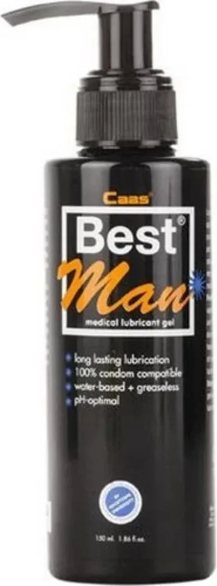 Süper Caas Best Man 150 ml Su Bazlı Jel - Uzun Süreli Tutku ve Rahatlık