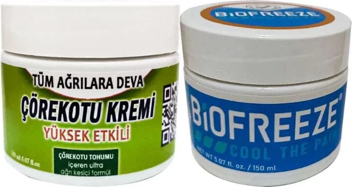 Süper Çörek Otu Kremi 100ml + Biofreeze ile Uyumlu Cool The Cream 150ml - Eklemler ve Kas Ağrılarına Doğal Rahatlık