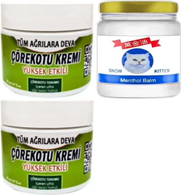 Süper Çörek Otu Kremi 2x100ml + Snow Kitten Menthol Balm 50ml – Cilt Bakımı ve Rahatlama Seti Fiyatı, Yorumları ve Özellikleri