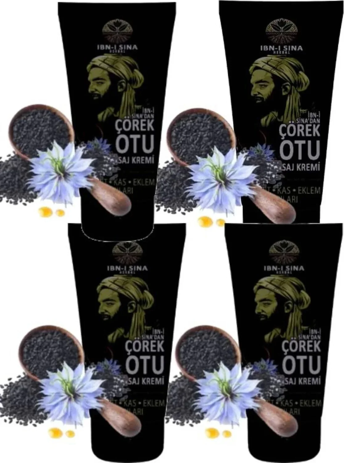 Süper Çörekotu Kremi 50 ml x 4 Adet – Doğal Cilt Bakımı ve Besleyici Etki