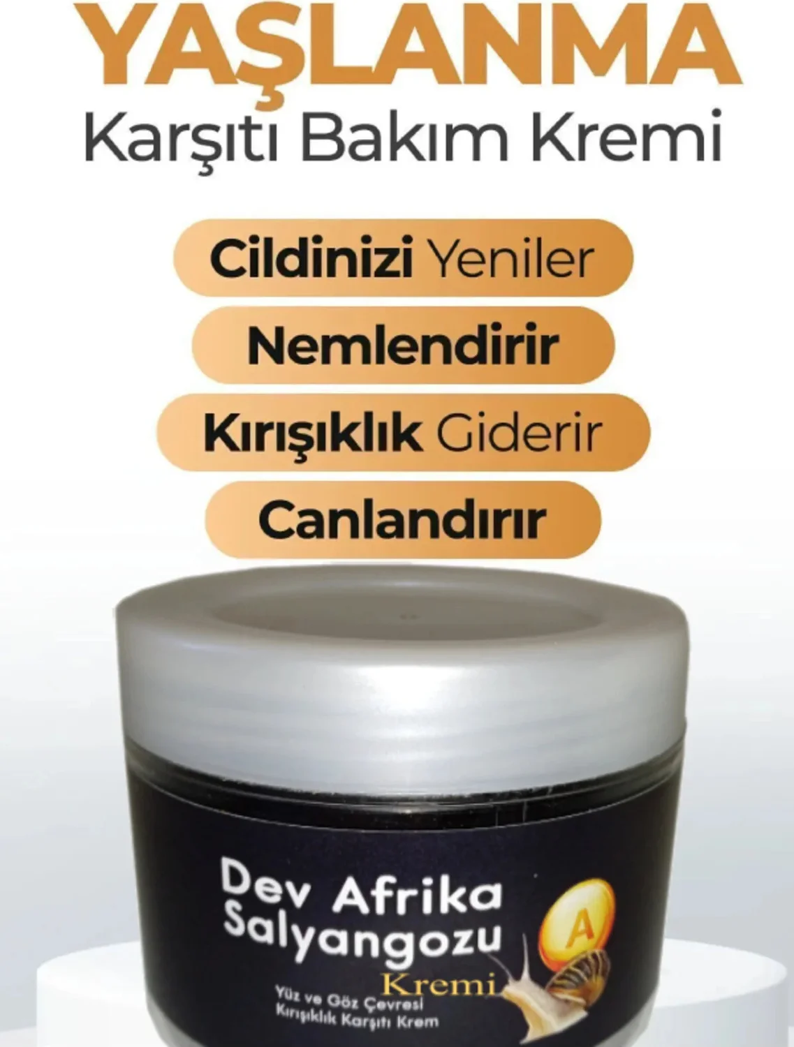 Süper Dev Afrika Salyangoz Yüzde Bakım Kremi 100 ml x 2 — Cilt Yenileyici Nemlendirici