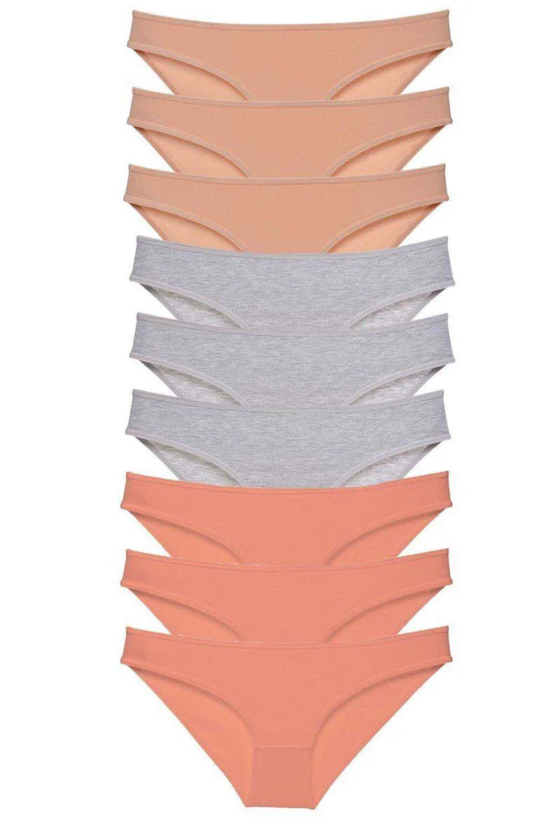 Süper Eko Set Likralı Kadın Slip Külot (9'lu) - Ten, Gri, Pudra Fiyatı, Yorumları ve Özellikleri
