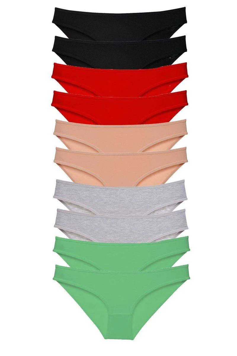 Süper Eko Set Likralı Kadın Slip Külot 502 - %95 Pamuklu 10'lu Rahat Günlük Külot Seti Fiyatı, Yorumları ve Özellikleri