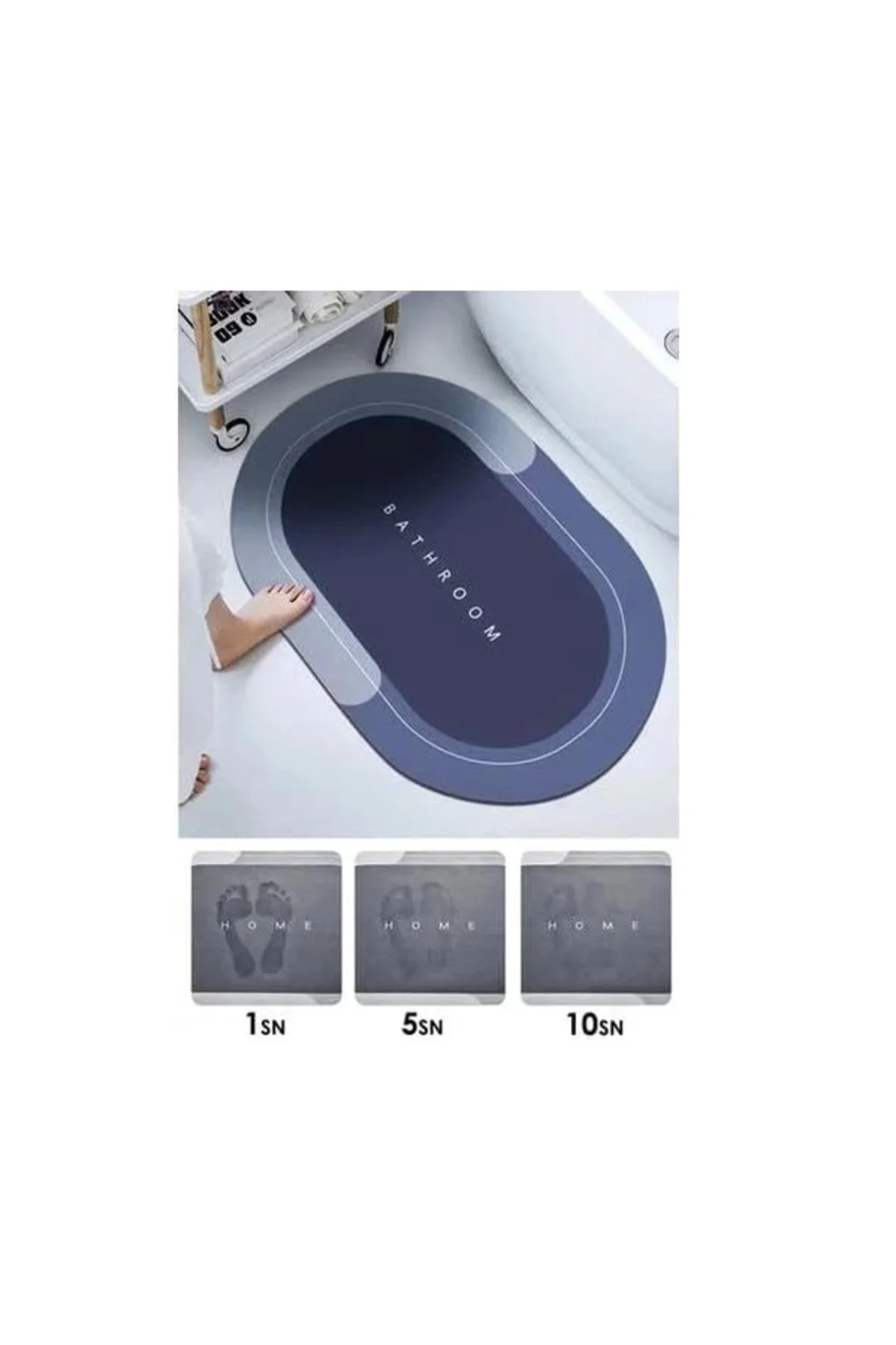 Süper Emici Banyo Paspası 38*58 Cm ( Lisinya )