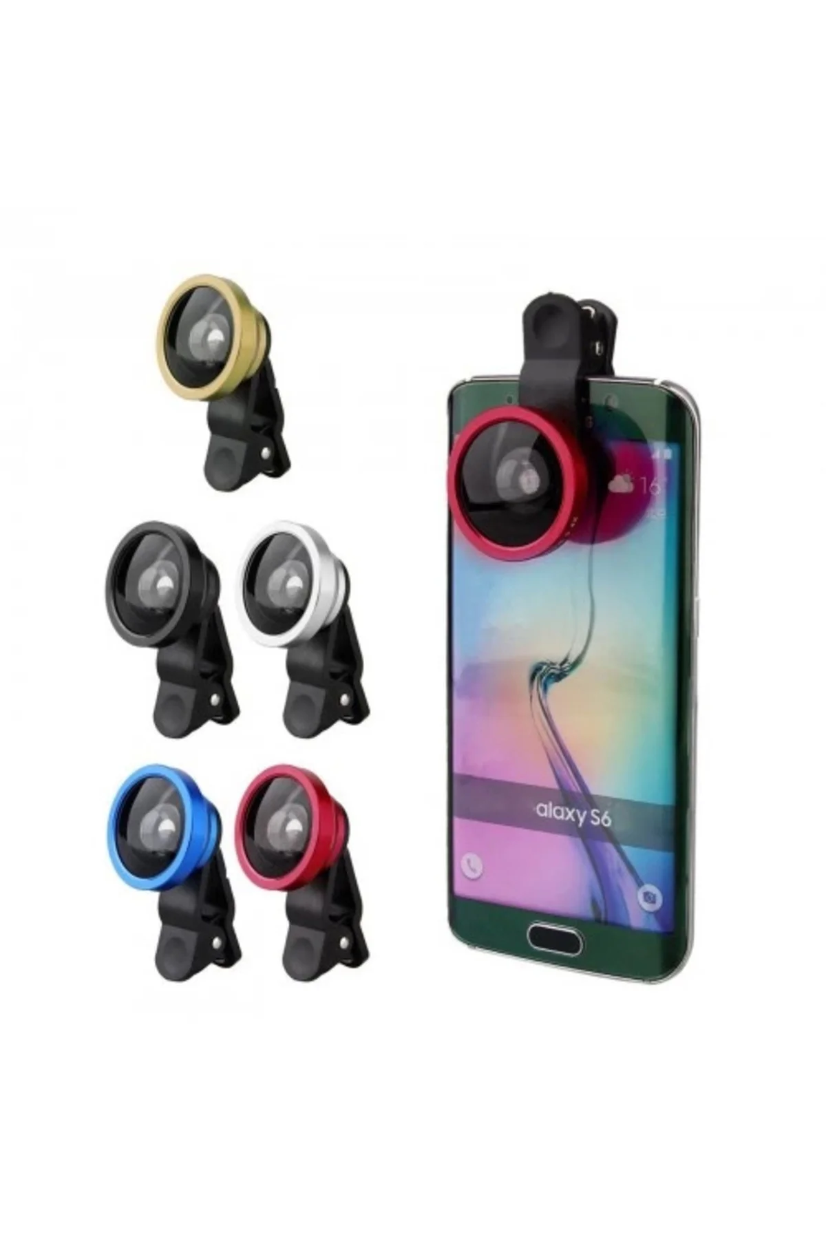 Süper Geniş Açı Özçekim Kamera Lens Iphone 5/5 S/6/6 Artı Samsung