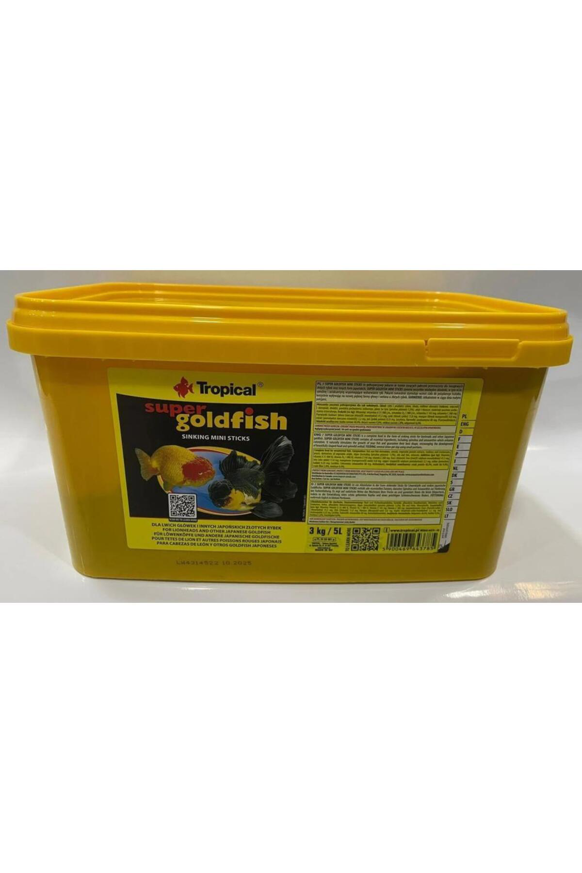 Super Goldfish Mini Sticks 100gr (Açık) Kilitli Poşette Gönderili