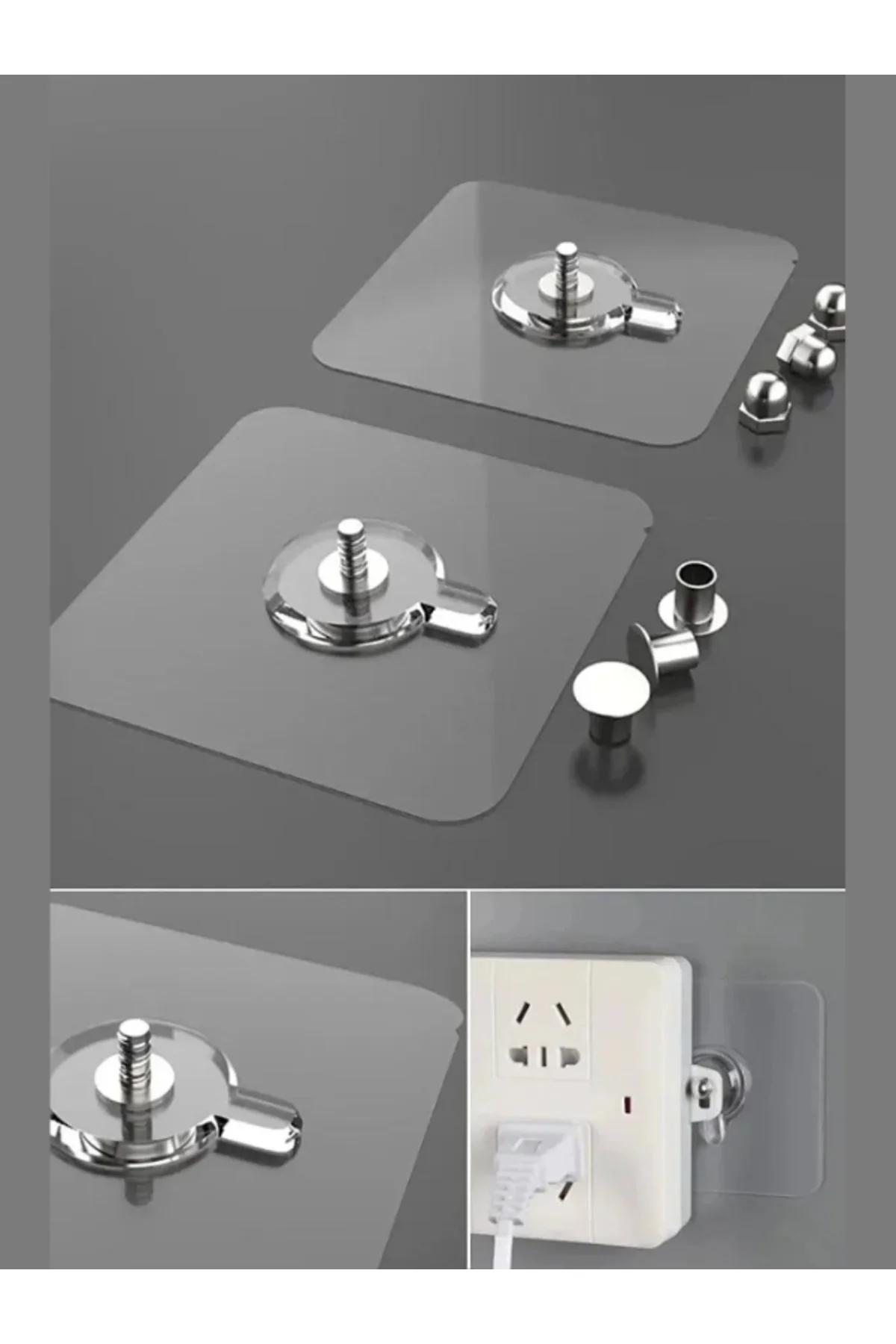 Süper Güçlü Çerçeve Askısı Pin Delgisiz Vidalı Tırnak Kanca Yapış