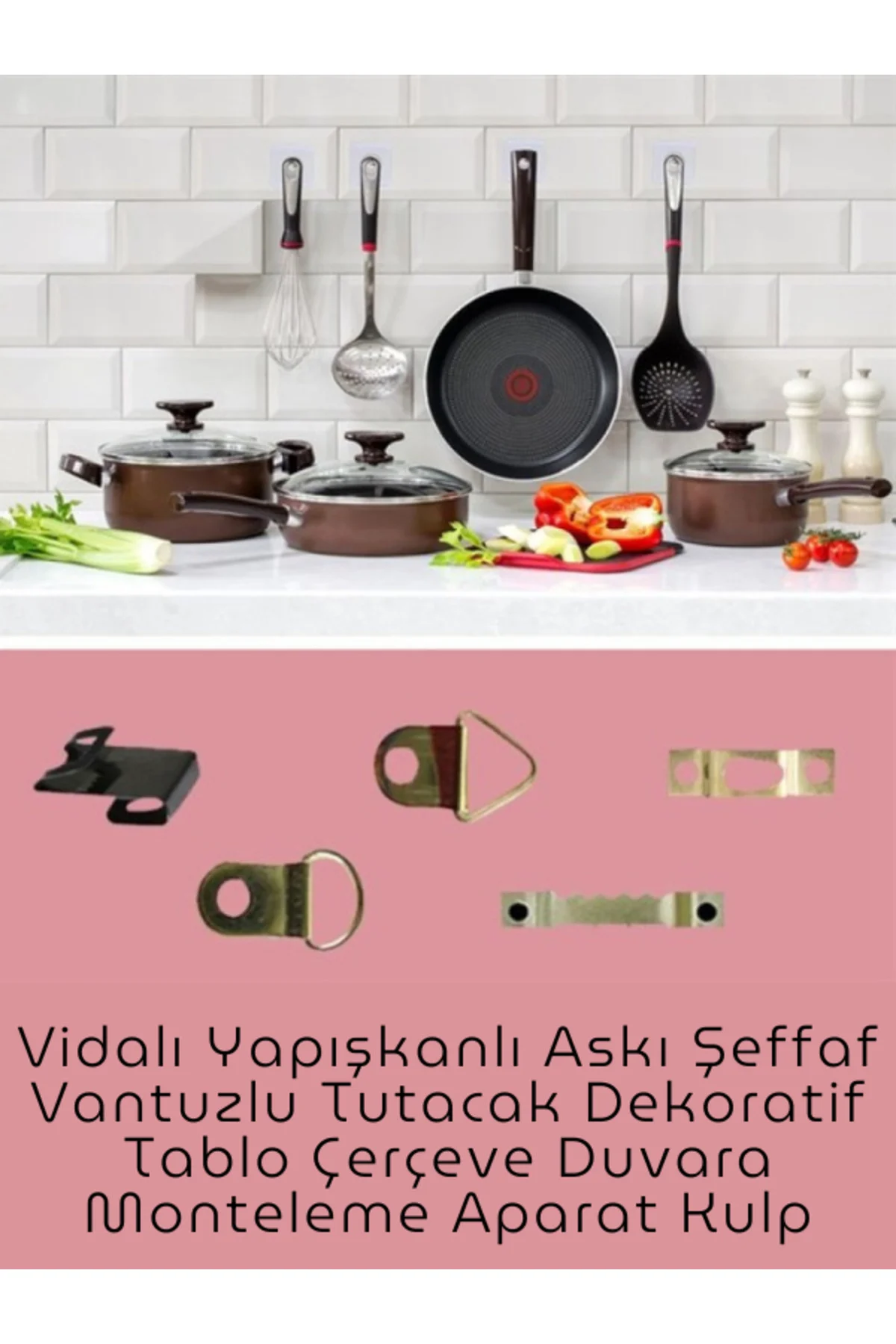 Süper Güçlü Çerçeve Askısı Pin Delgisiz Vidalı Tırnak Kanca Yapış