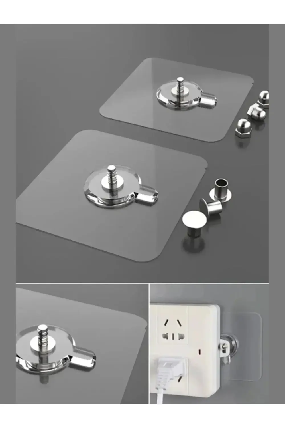 Süper Güçlü Çerçeve Askısı Pin Delgisiz Vidalı Tırnak Kanca Yapış