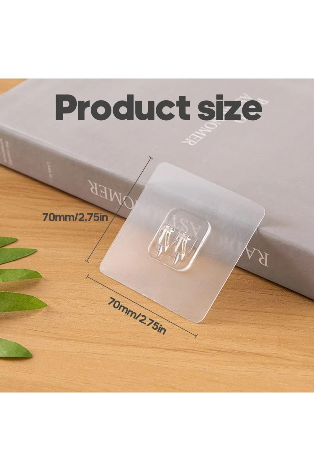 Süper Güçlü Yapışkanlı Raf ve Çerçeve Askısı – 7x7 cm (1 Adet)